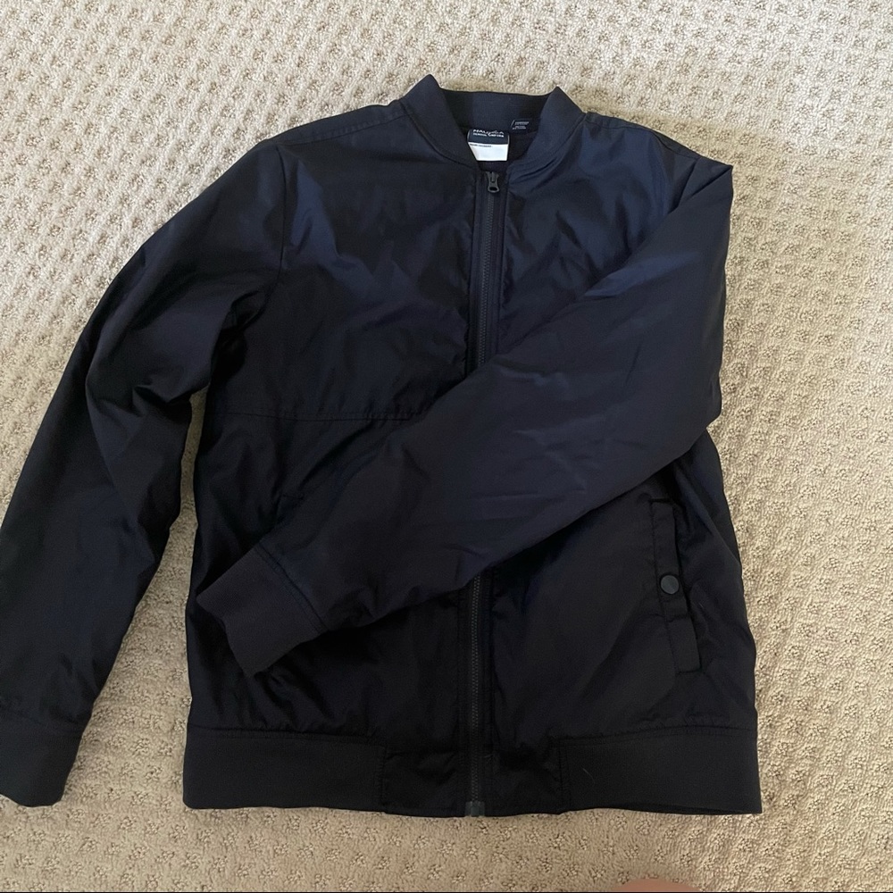 Nautica Navy Blue Bomber Jacket Size 14/16 or Women’s XS (1) LIKE NEW